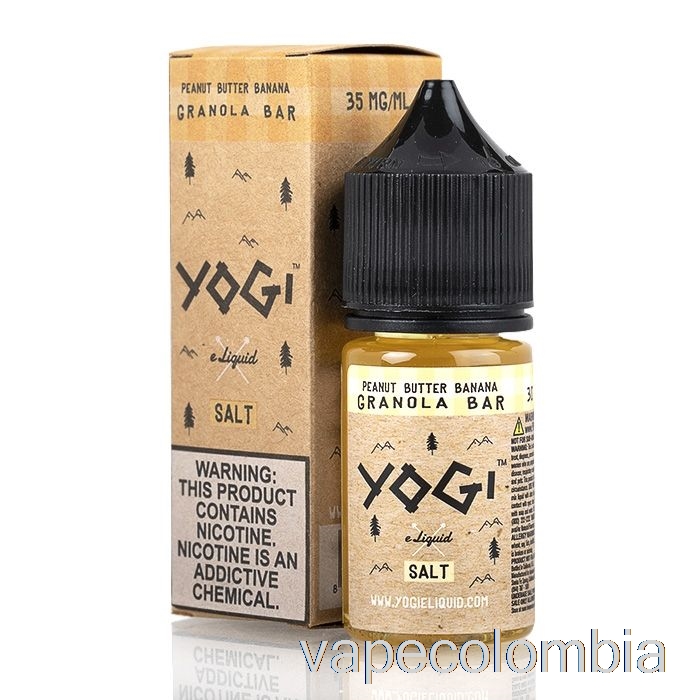 Vape Kit Completo Barra De Granola De Plátano Y Mantequilla De Maní - E-líquido Yogi Salts - 30ml 35mg